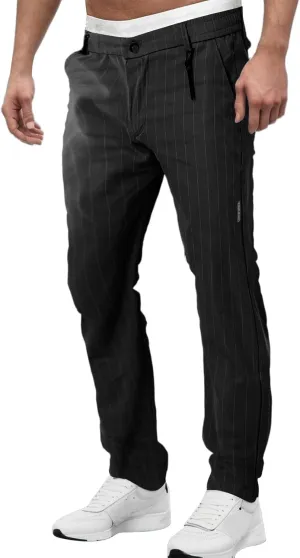 2023 Men's Fashion Stretch Dress Pants Slim Fit Plaid Pants Business Suit Pants Casual Golf Pants Plus Size Stylish Trousers