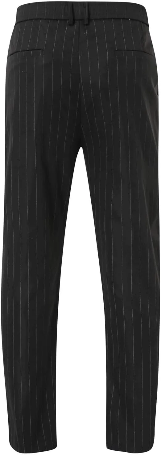 2023 Men's Fashion Stretch Dress Pants Slim Fit Plaid Pants Business Suit Pants Casual Golf Pants Plus Size Stylish Trousers