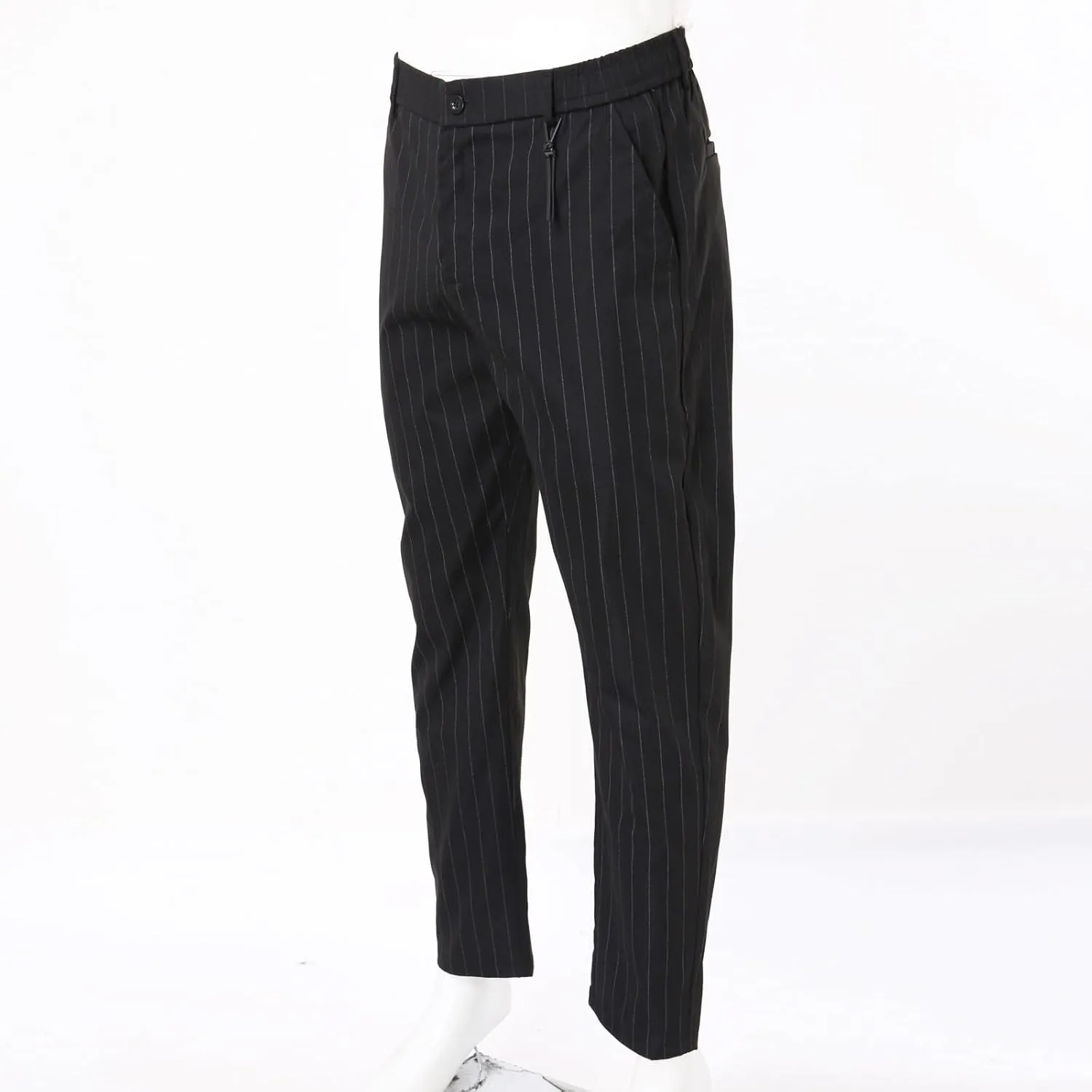 2023 Men's Fashion Stretch Dress Pants Slim Fit Plaid Pants Business Suit Pants Casual Golf Pants Plus Size Stylish Trousers