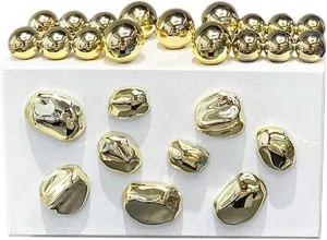 Acrylic Evening Clutch for Women Fashion Irregular Box Bag Purse with Gold Chain for Wedding Party Prom