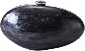 Acrylic Evening Clutch for Women Irregular Shell Acrylic Purse Vintage Marble Evening Bag for Wedding Party Prom