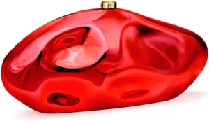 Acrylic Shell Clutch Purse for Women Metallic Evening Bag Large Designer Acrylic Handbag for Wedding Party Prom