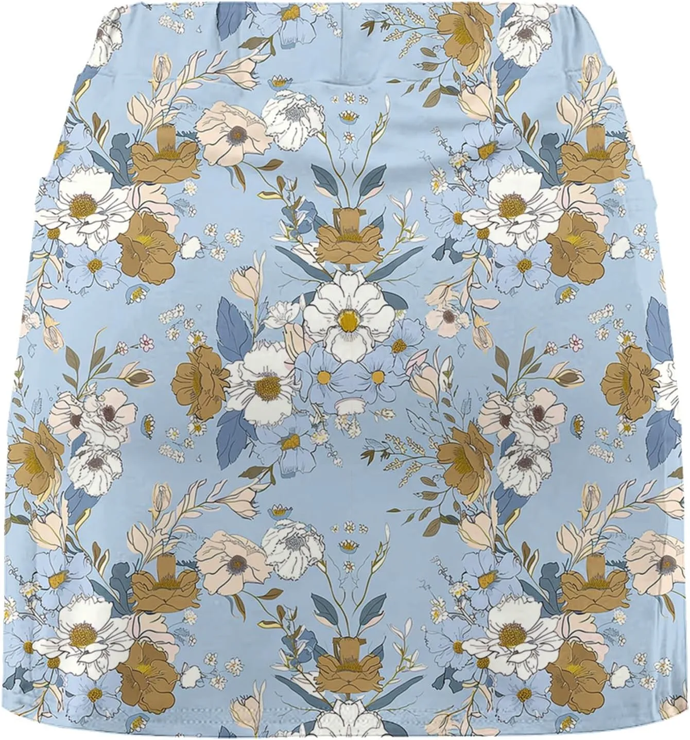 Athletic Skort for Women Summer Boho Floral Print Mini Skirts with Built in Shorts High Waist Workout Shorts