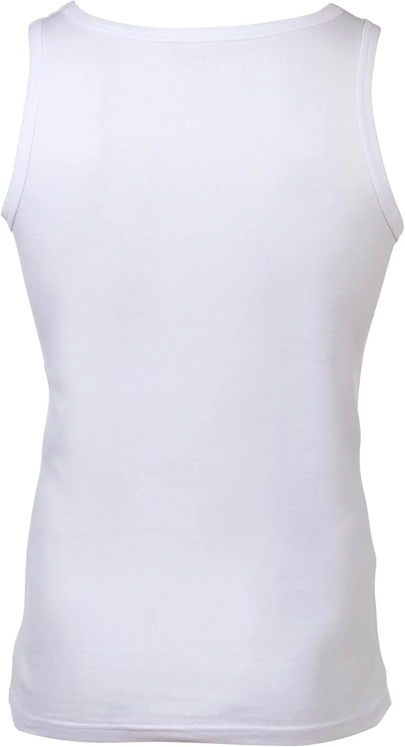 bugatti Men's Vests Pack of 3 - Fine Rib Cotton Plain
