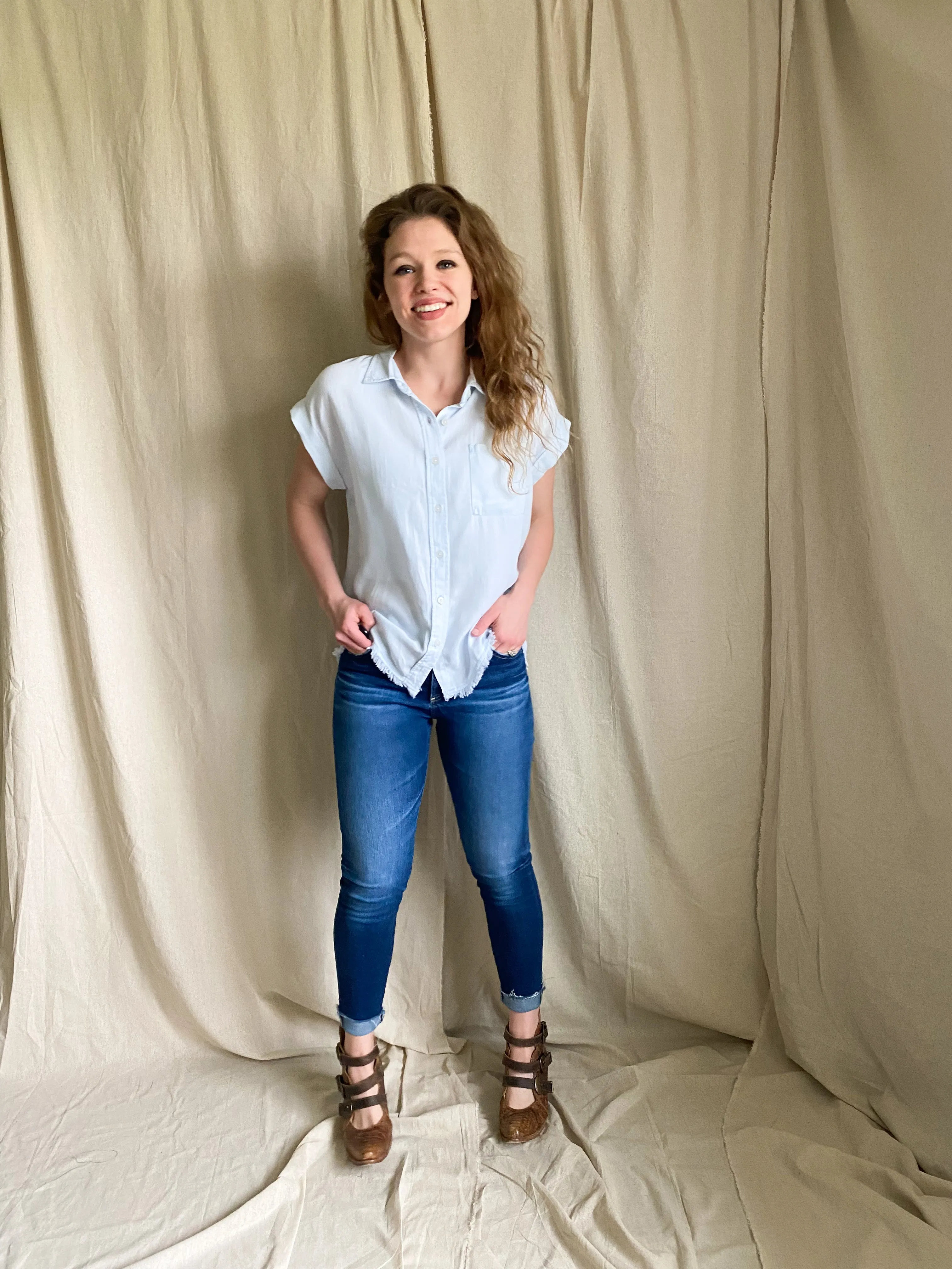Caroline button up