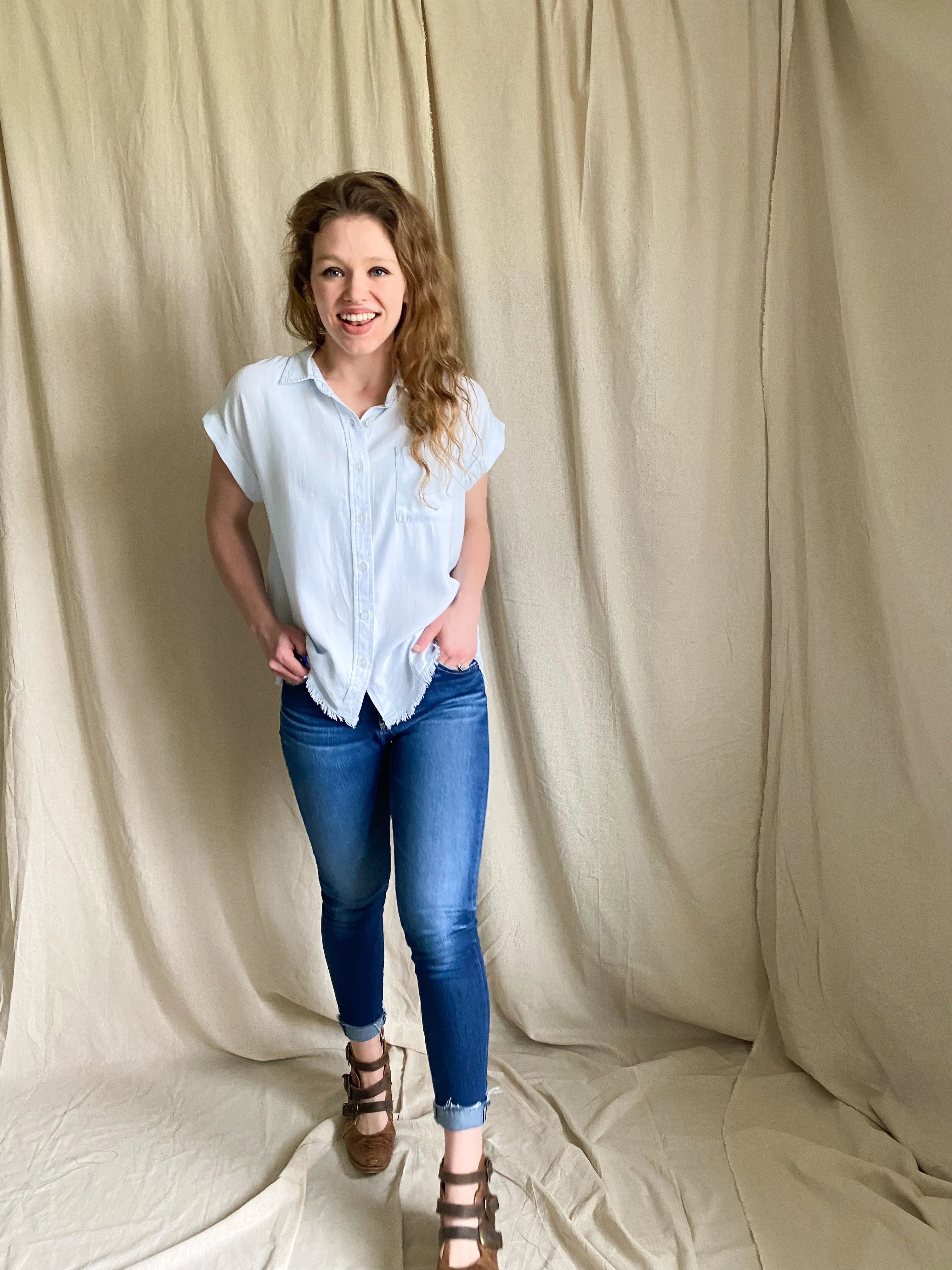 Caroline button up