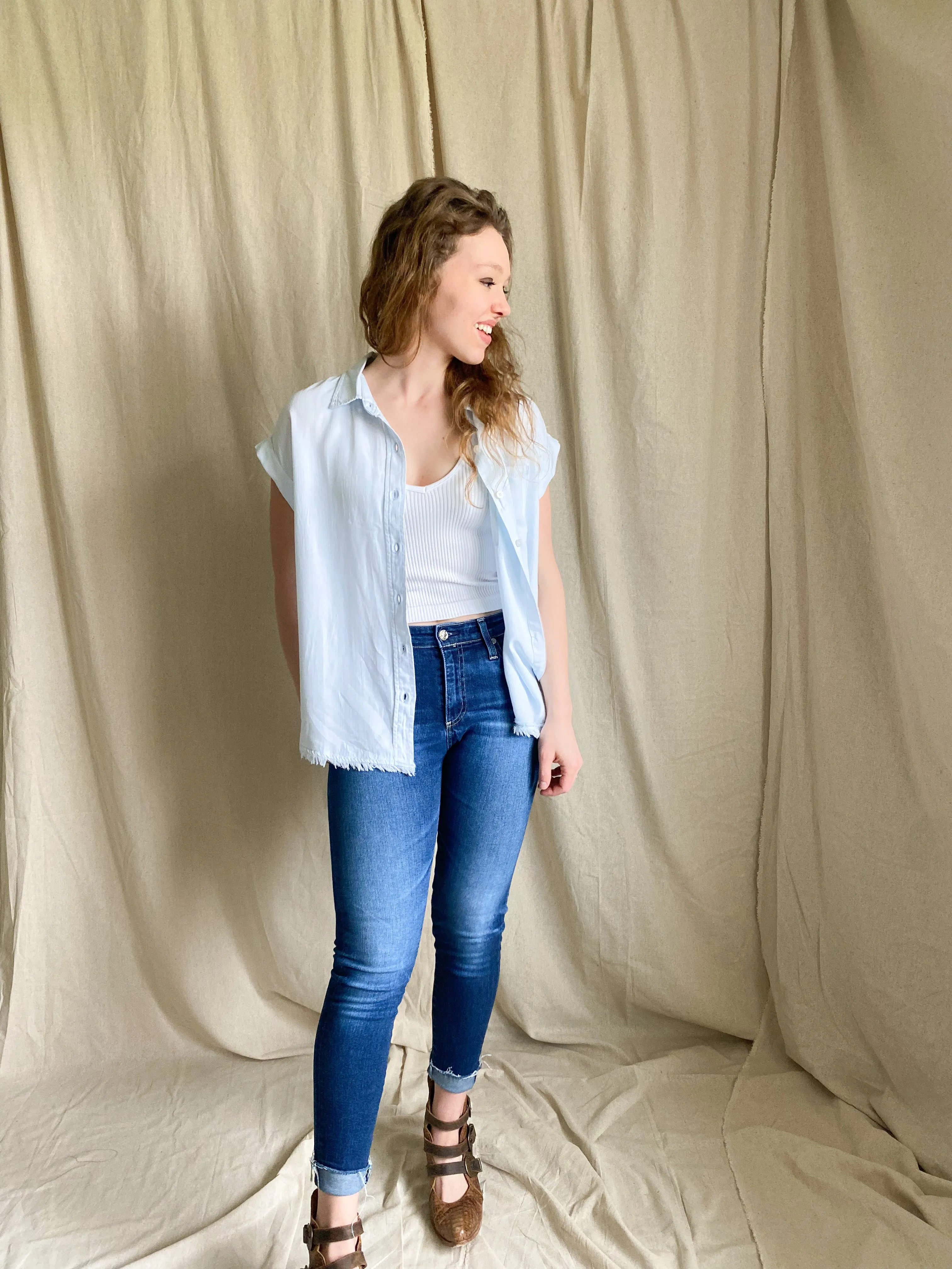 Caroline button up