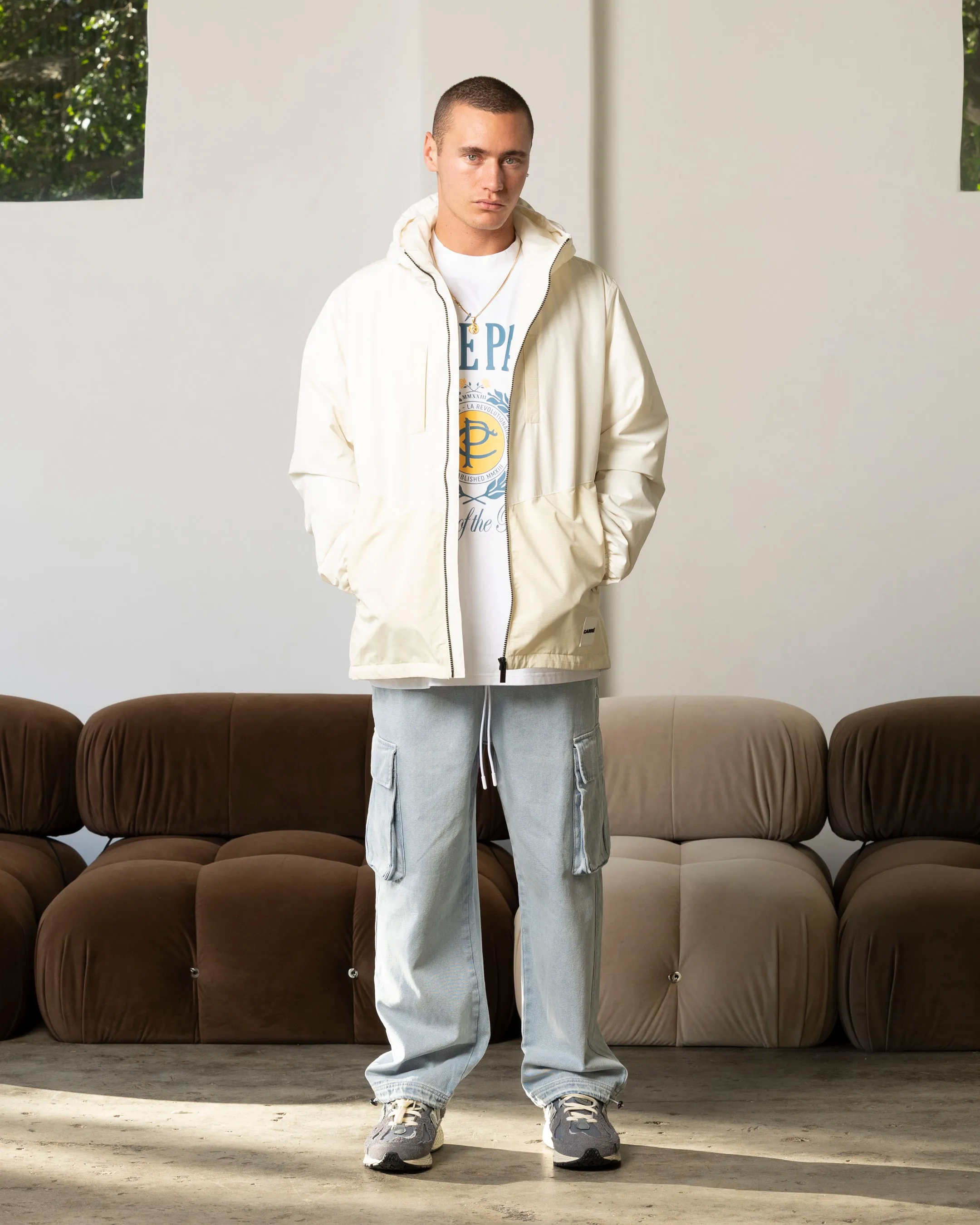 Carre Elevation Shell Jacket Stone/Off White