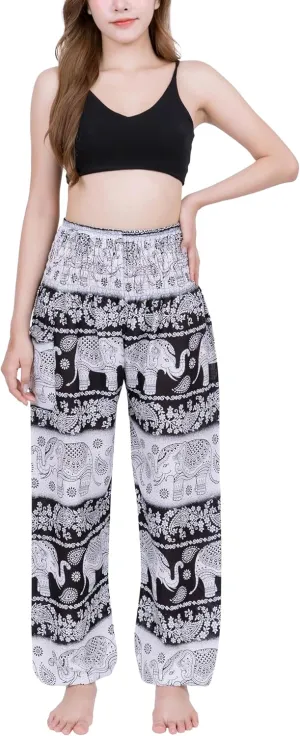 CHAINUPON Harem Pants Women Flowy Trouser Yoga Boho Hippie Clothes