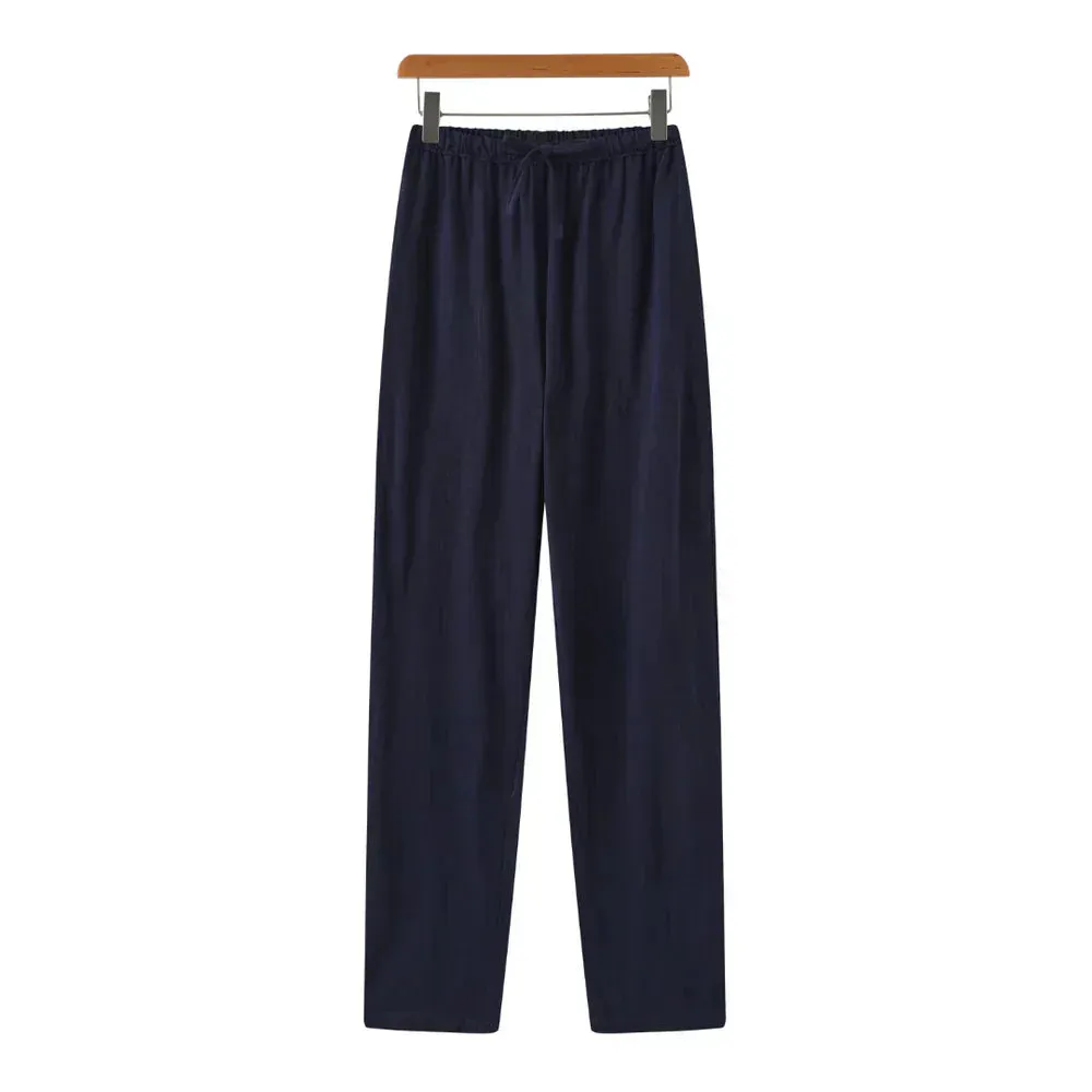 Columbus | Linen Slim Fit Trousers