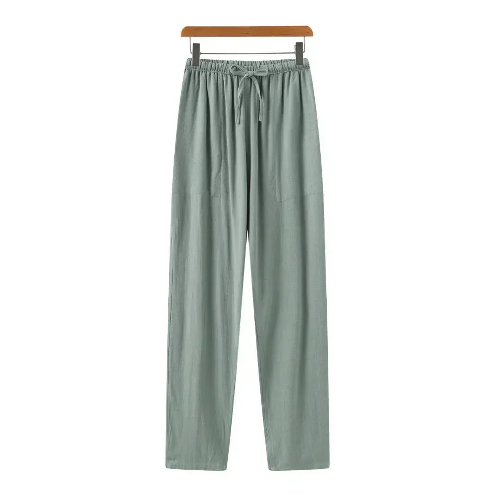 Columbus | Linen Slim Fit Trousers