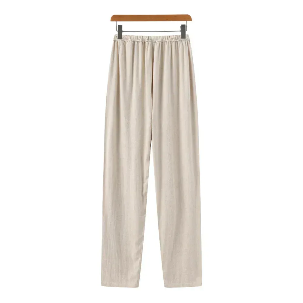 Columbus | Linen Slim Fit Trousers