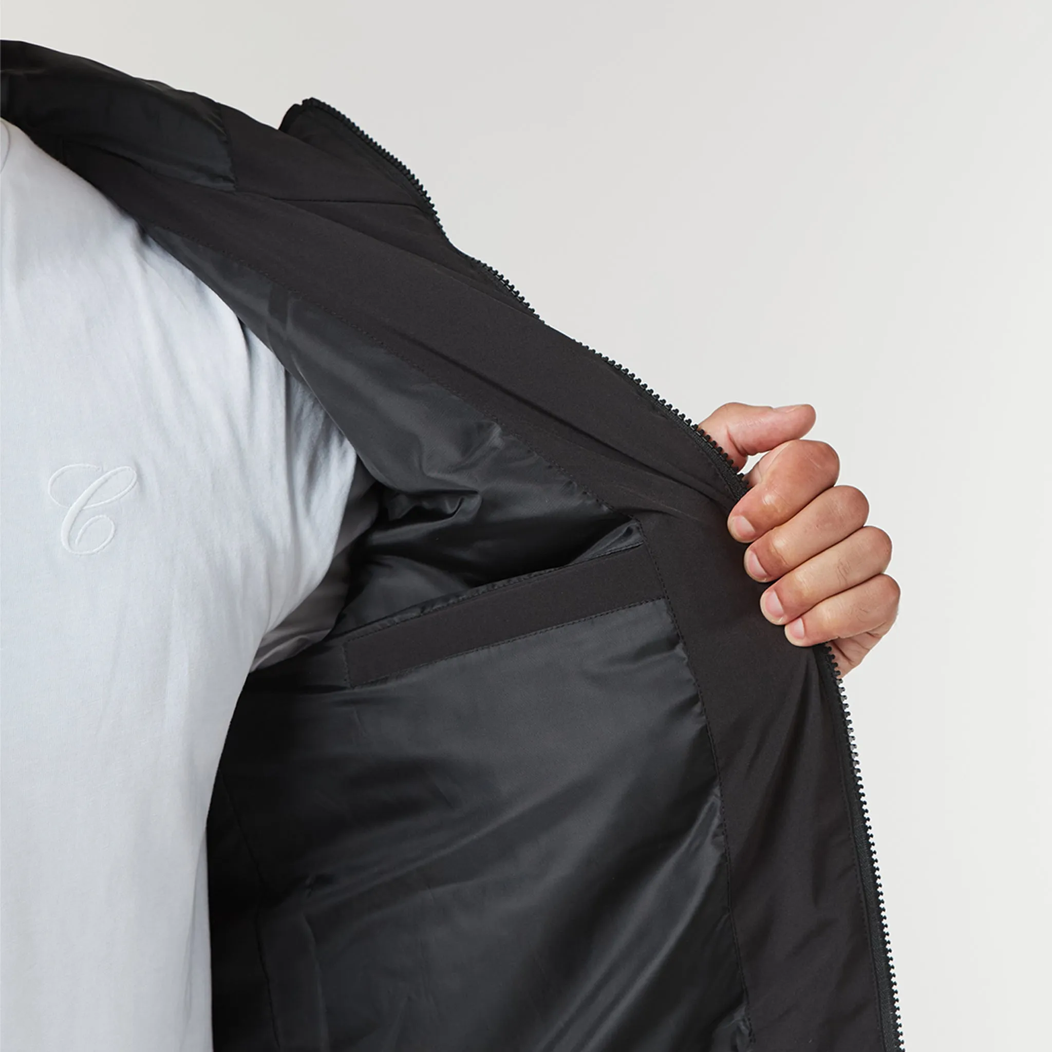 Contrast Soft Shell Jacket | Black