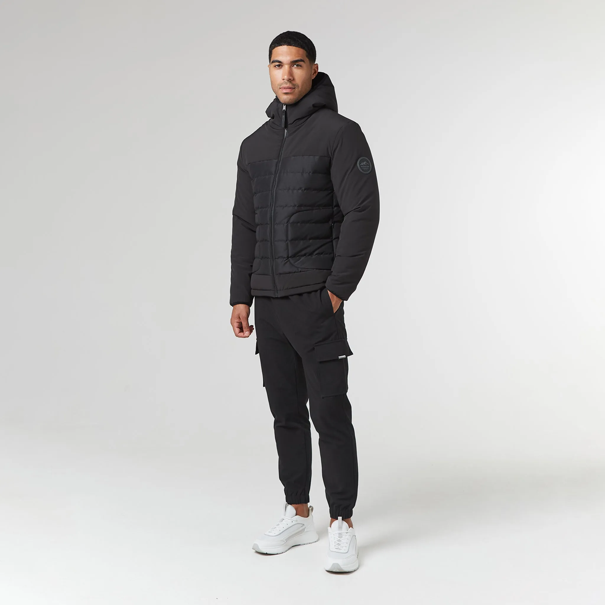 Contrast Soft Shell Jacket | Black