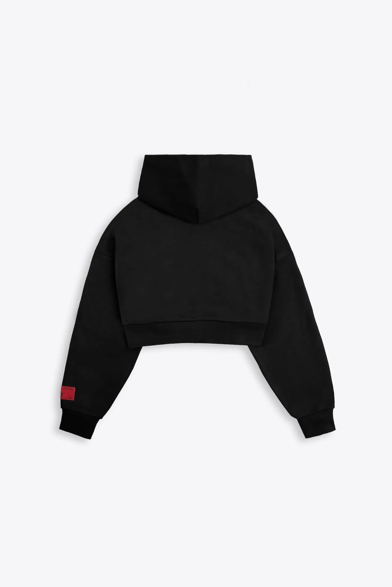 Cropped Zip Hoodie (Black)