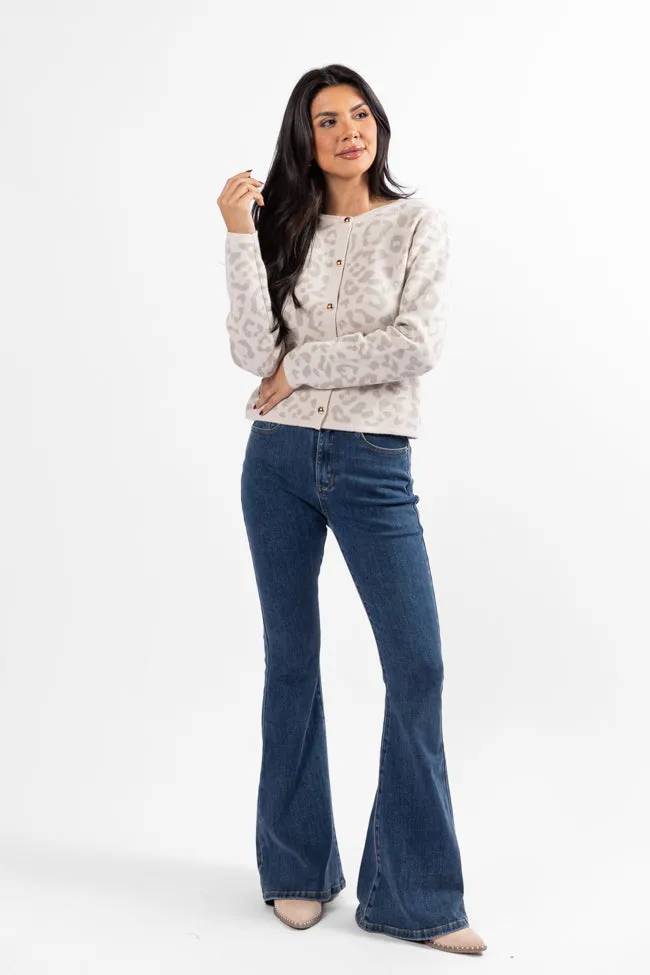 Dream Big Taupe Leopard Cardigan FINAL SALE