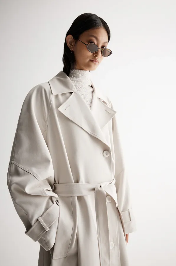 Leonora Trench Coat Bone