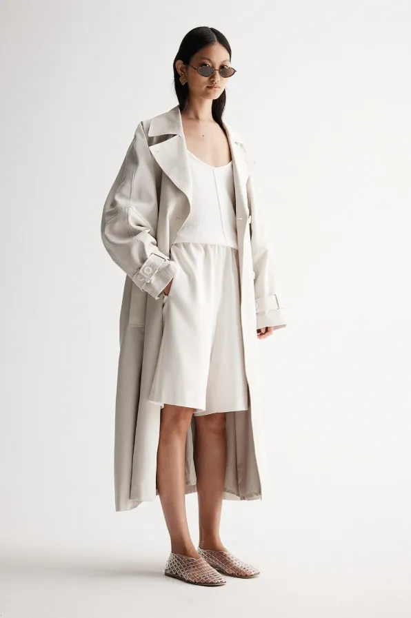 Leonora Trench Coat Bone