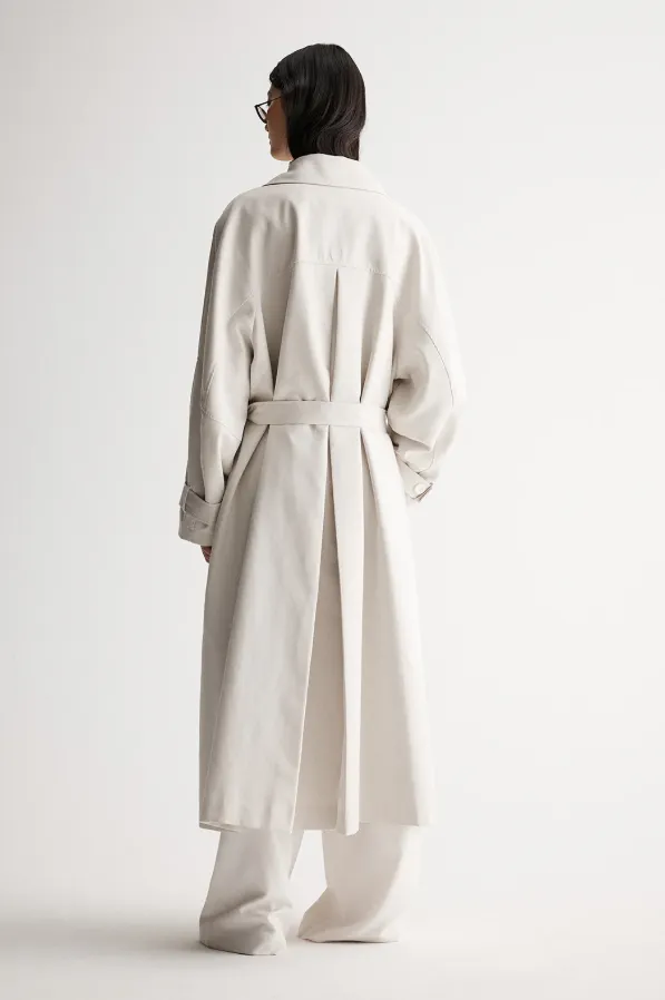 Leonora Trench Coat Bone