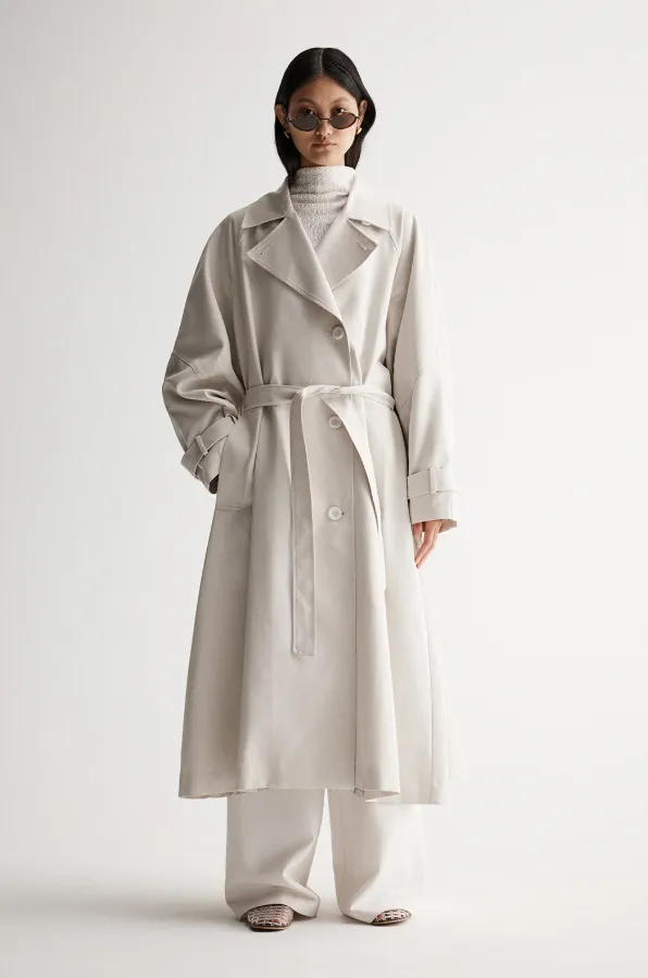 Leonora Trench Coat Bone