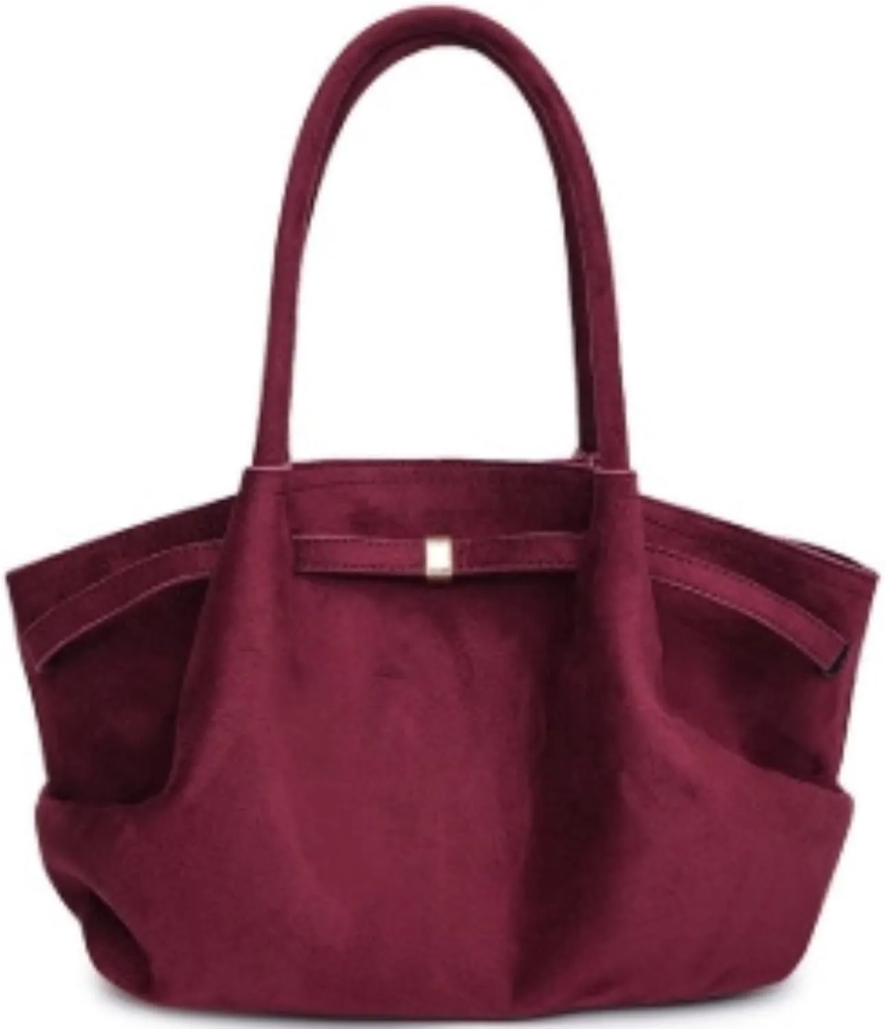 Makukke Suede Tote Bag for Women, Suede Bag Hobo Handbag Women Large Vintage Shoulder Bag Purse for Work Office Travel
