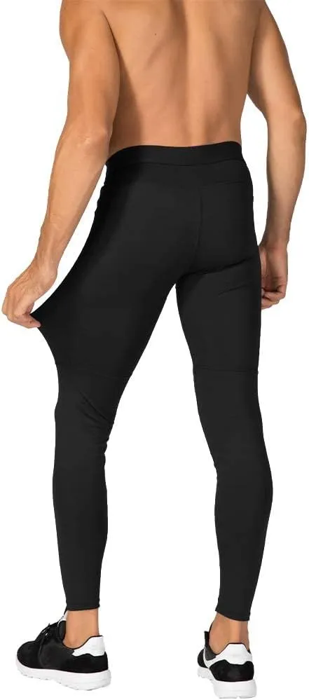 Men's Compression Pants Workout Athletic Leggings Running Gym Tights with Pockets