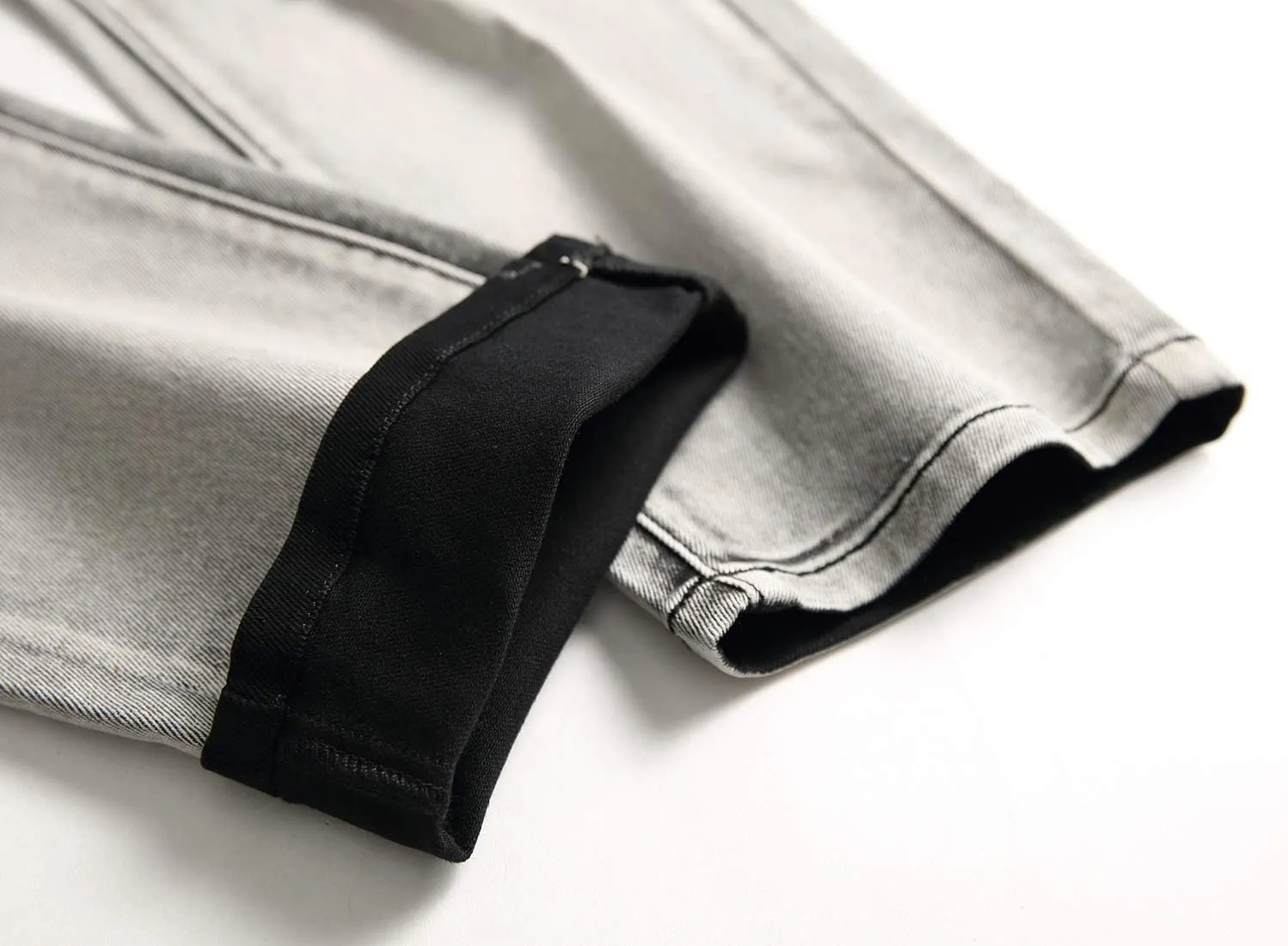 Men's Ripped Skinny Stretch Distressed Destroyed Slim Jeans Denim Pants