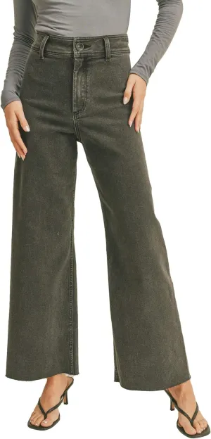 Miou Muse - Straight Wide Leg Denim Pants - MMP623