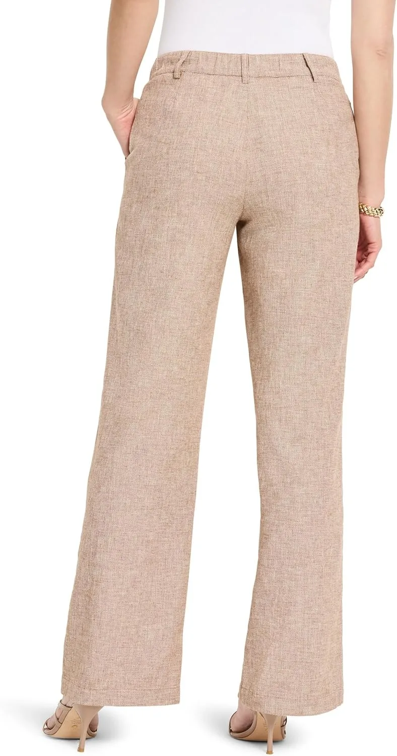 NIC ZOE Women's 31" Linen Cotton Eliot Wide-Leg Pants