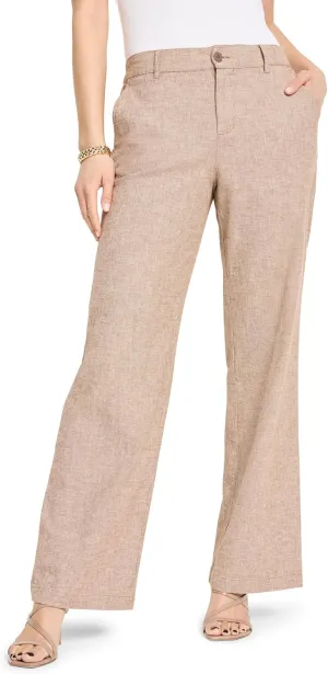 NIC ZOE Women's 31" Linen Cotton Eliot Wide-Leg Pants