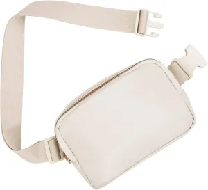 Peicees Fashionable Belt Bag Waterproof Fanny Pack Crossbody Bags for Women Small Waist Bag Pouch for Travel Workout Running