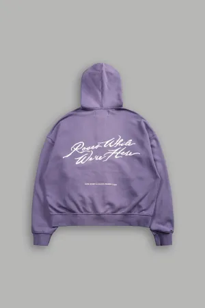 Roses While We're Here Darco Double Zip Hoodie in Darc Orchid Sun Fade