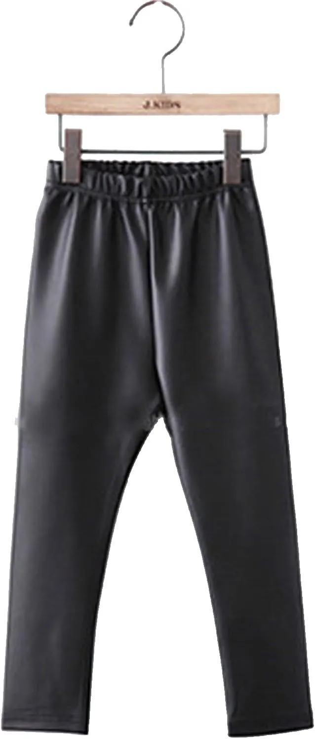 Tulucky Girls Stretchy Faux Leather Legging Teens Pants
