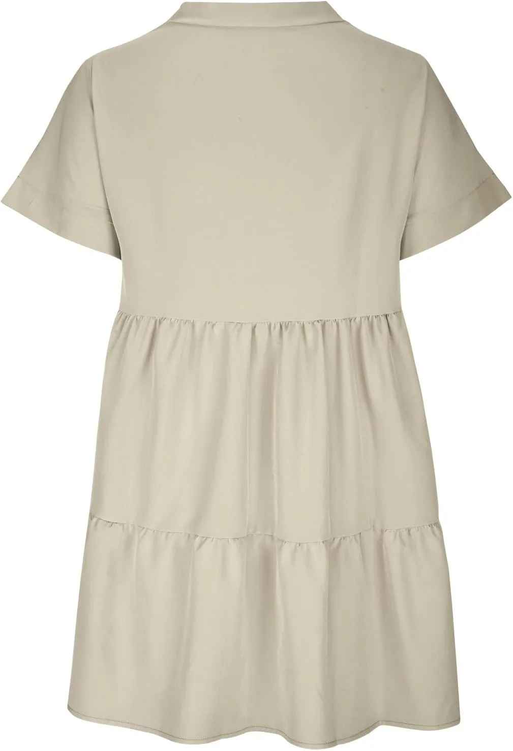 Vacation Dresses for Women 2024 Tie V Neck Solid Color Ruched Ruffle Cap Sleeve Mini Dress Short Vacation Dresses