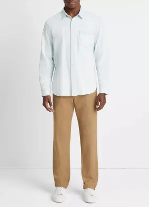 VInce Denim Long-Sleeve Shirt - Seaside