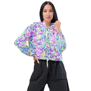 VOSRIO Select CMYK Womens cropped windbreaker