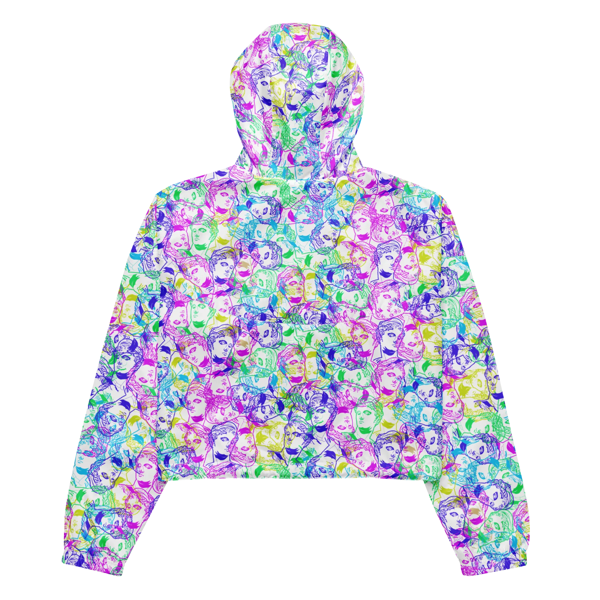VOSRIO Select CMYK Womens cropped windbreaker